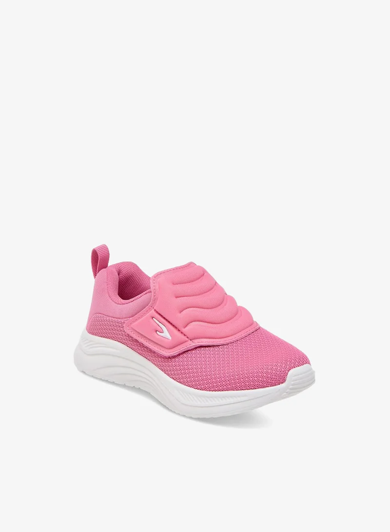 Dash Girls Textured Sneakers Hook and Loop Closure