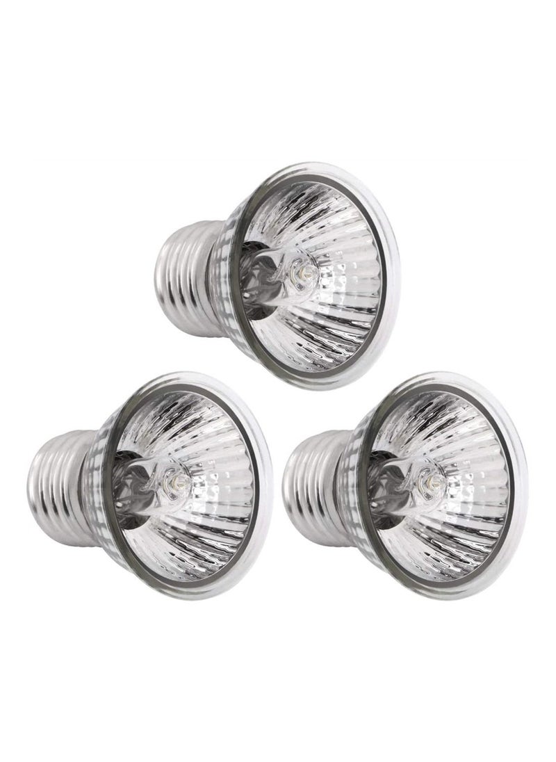 SYOSI - 3 Pack 75W UVA+UVB Bulbs Heat and Light for Reptiles and Amphibian Tanks Terrariums and Cages Heat Lamp Basking Lamp Heater Light Replacement Bulbs Works with Various Lamp Fixtures - Image 1