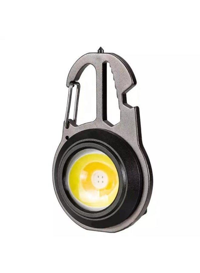PROMASS Q-D910 Multi-functional COB Rechargeable Keychain Light with Screwdriver, Wrench, and Bottle Opener - Image 1