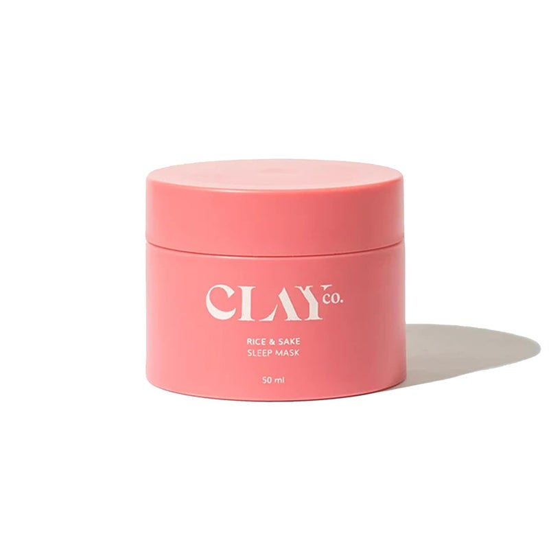 Clayco Hydrating Rice  Sake Sleep Mask 50 ML  Clay Face Mask for Glowing Skin  Japanese Skincare Collagen Mask  SulfateFree Vegan Night Cream For Women  Best Skin Care Product For Glass Skin - Image 1