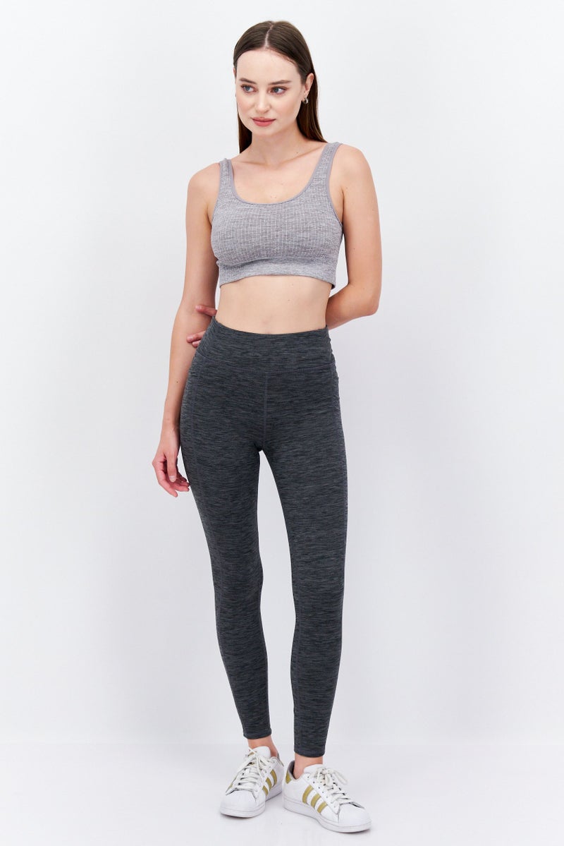 SKECHERS Women Sportswear Fit Training Leggings, Grey - Image 3