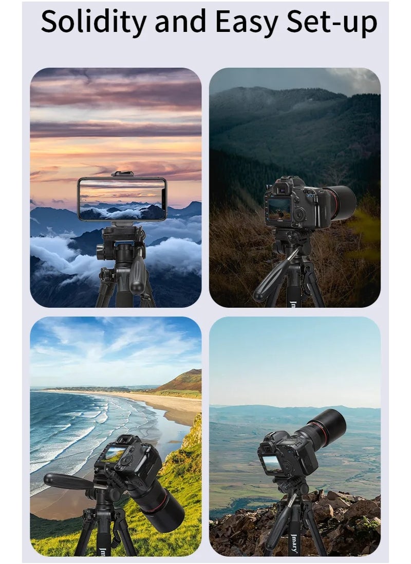 Professional Tripod for Digital Cameras and DSLRs KP-2234 , Sturdy Aluminum Base, 360° Rotation for Precise Panoramic Shooting, Sleek and Lightweight Design, Compatible with Most Cameras , Ideal for Photographers, Vloggers, and Content Creators - Black