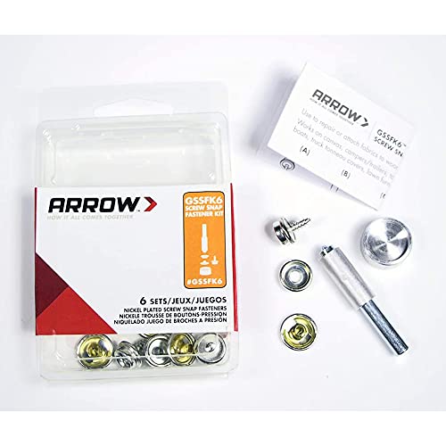Arrow Fastener Arrow GSSFK6 Screw Snap Fastener Kit (Set of 6) - Image 5