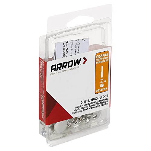 Arrow Fastener Arrow GSSFK6 Screw Snap Fastener Kit (Set of 6) - Image 3