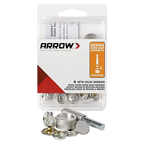Arrow Fastener Arrow GSSFK6 Screw Snap Fastener Kit (Set of 6) - Image 2