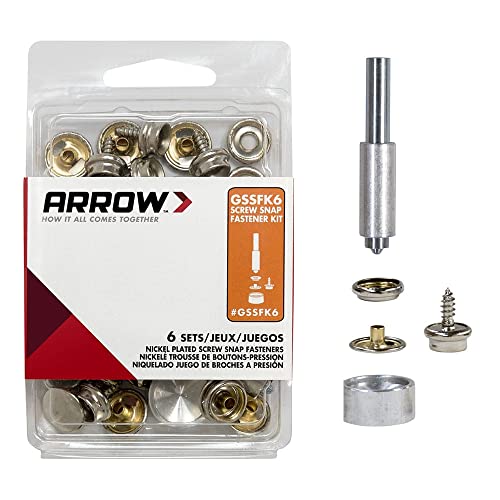 Arrow Fastener Arrow GSSFK6 Screw Snap Fastener Kit (Set of 6) - Image 1