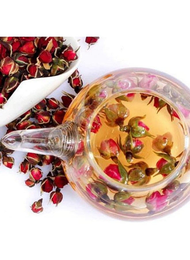 TooGet Fragrant Natural Deep Red Rose Buds Rose Petals Pure Dried Golden-Rim Rose Flowers Wholesale, Culinary Food Grade - 8 Oz - Image 4