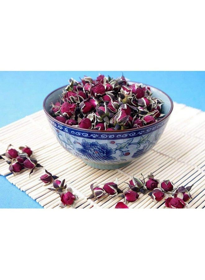 TooGet Fragrant Natural Deep Red Rose Buds Rose Petals Pure Dried Golden-Rim Rose Flowers Wholesale, Culinary Food Grade - 8 Oz - Image 3