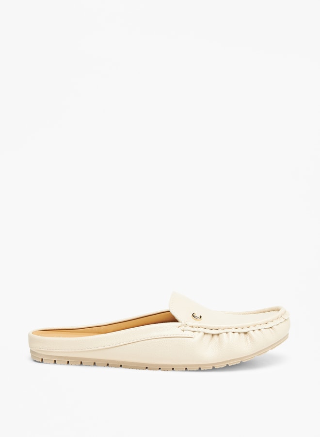 Le Confort Textured Slip-On Mules - Image 1