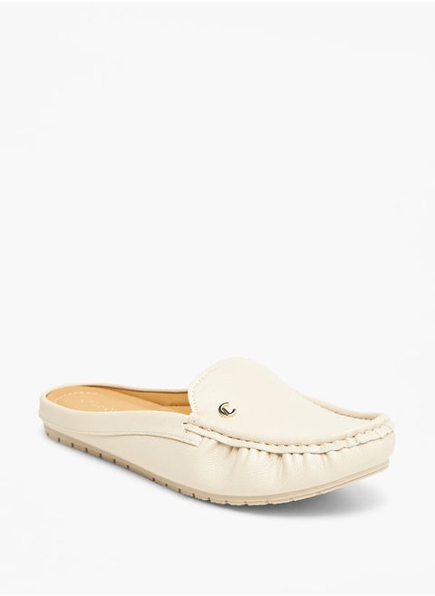 Textured Slip-On Mules