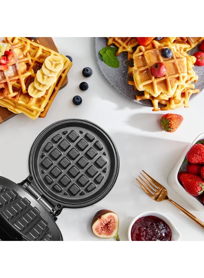 هالامين مكواة وافل صغيرة لصنع الوافل الكلاسيكي، لون وردي - Image 3