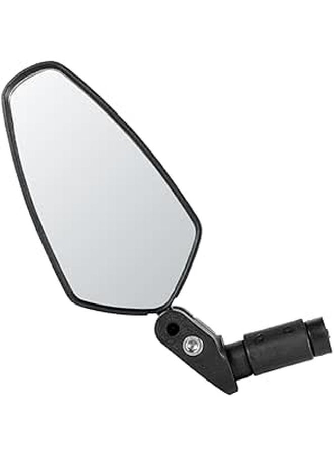 Foldable Acrylic Bicycle Rearview Mirror Black for Mountain Cycling Safety Rear Vision - Image 1