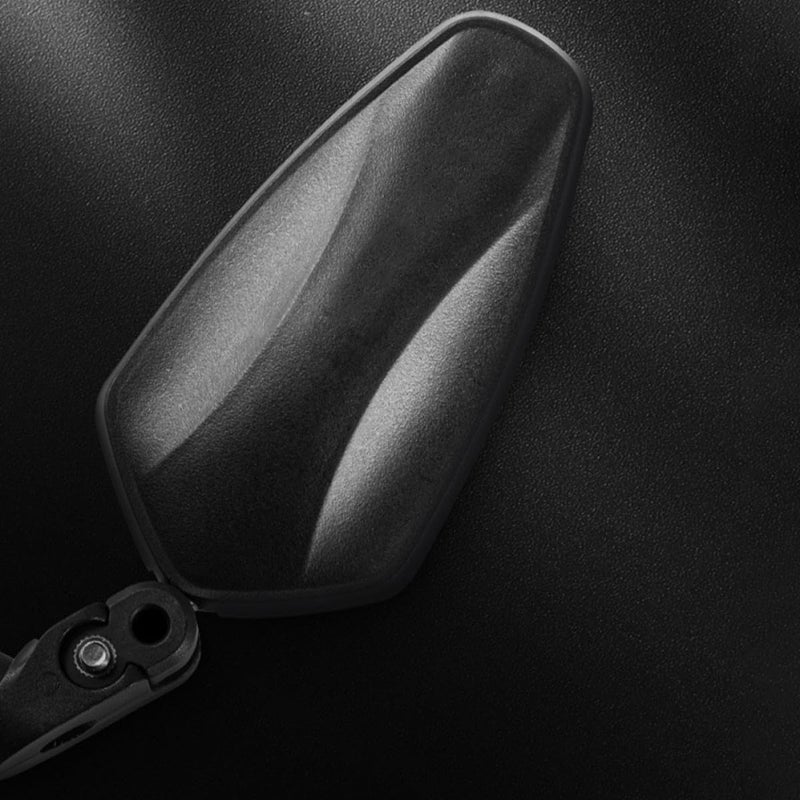 Foldable Acrylic Bicycle Rearview Mirror Black for Mountain Cycling Safety Rear Vision - Image 4