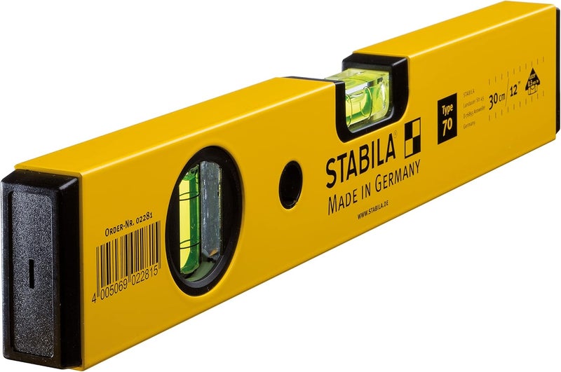 STABILA Type 70 Spirit Level, 30 cm - Precision Measuring Tool Made in Germany - Image 1
