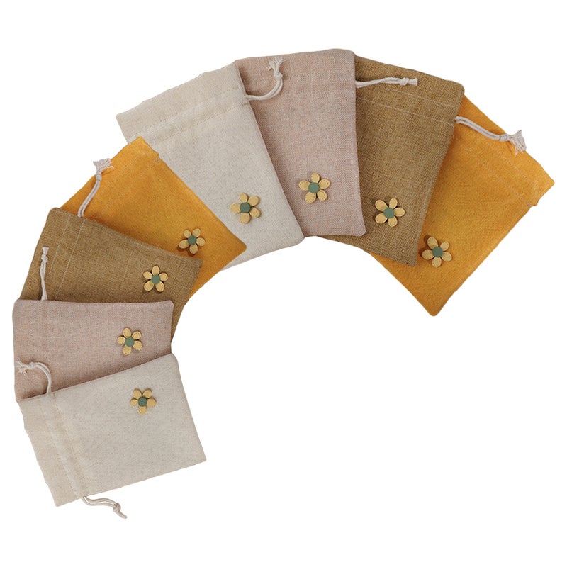 8pcs Empty Scented Flower Pouch Dried Flower Sachet Bag Refillable Lavender Sachet Bag - Image 1