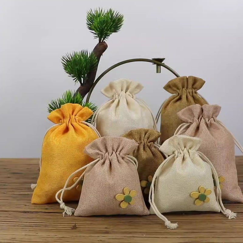 8pcs Empty Scented Flower Pouch Dried Flower Sachet Bag Refillable Lavender Sachet Bag - Image 4
