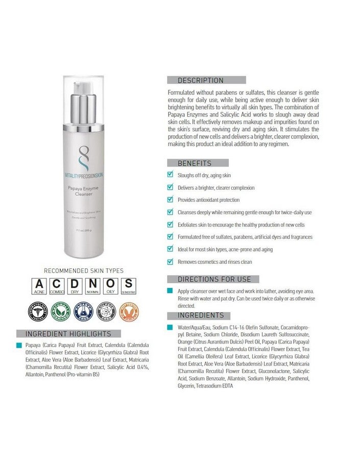Precision Skin RX Vitality Precision Skin Papaya Enzyme Cleanser - Image 3