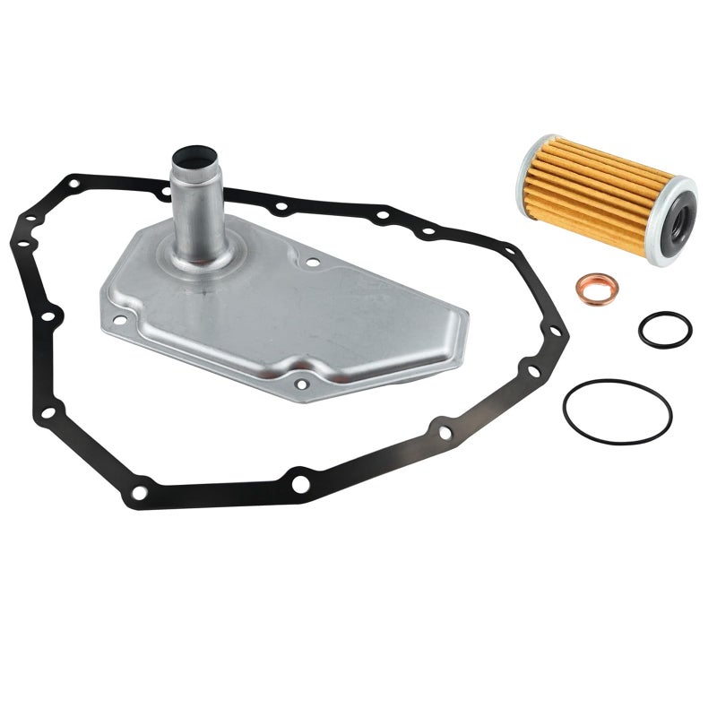 MEMOEO RE0F11A CVT Transmission Filter Oil Pan Gasket Kit Compatible With Nissan 2013-2019 Sentra 1.8L,2012-2019 Versa 1.6L,2014-2019 Versa Note 1.6L 33010-JF015 31726-28X0A 31726-3JX0A 19318012 - Image 1
