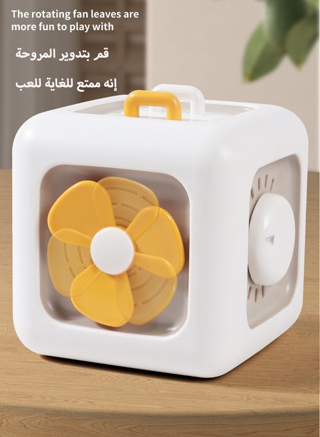 Children's Rubik's Cube Busy Ball Toy Rubik's Cube Busy Ball Montessori Early Education Baby Intelligence Training Hexahedron Busy Box ﻿Suitable for infants aged 6-24 months