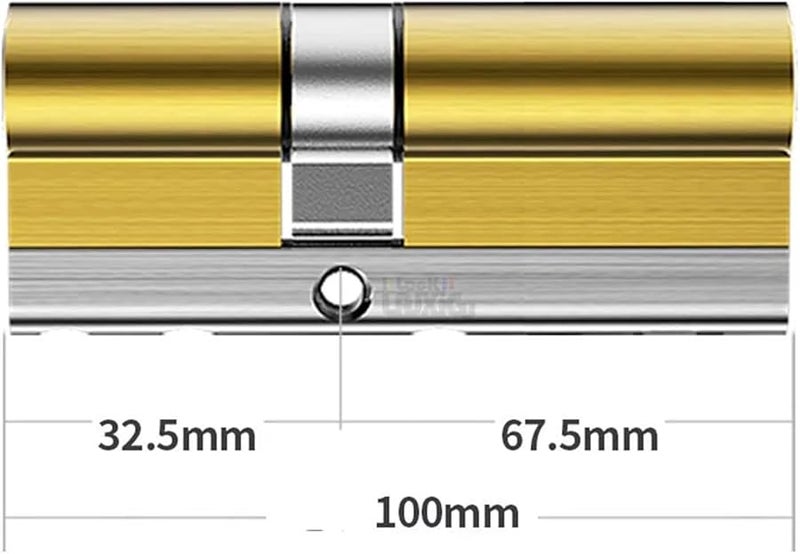 Security Door Lock Brass Cylinder Anti Pry Stainless Steel Anti Collision Beam Class C 10 Alloy Keys 100mm32 5add67 5 - Image 3