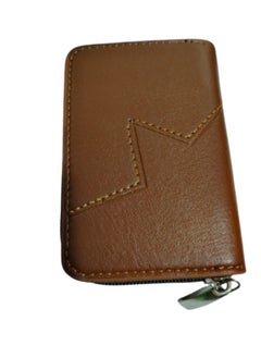 Generic Leather Zipper Wallet for Men Small 11 Card Holder  - Image 1