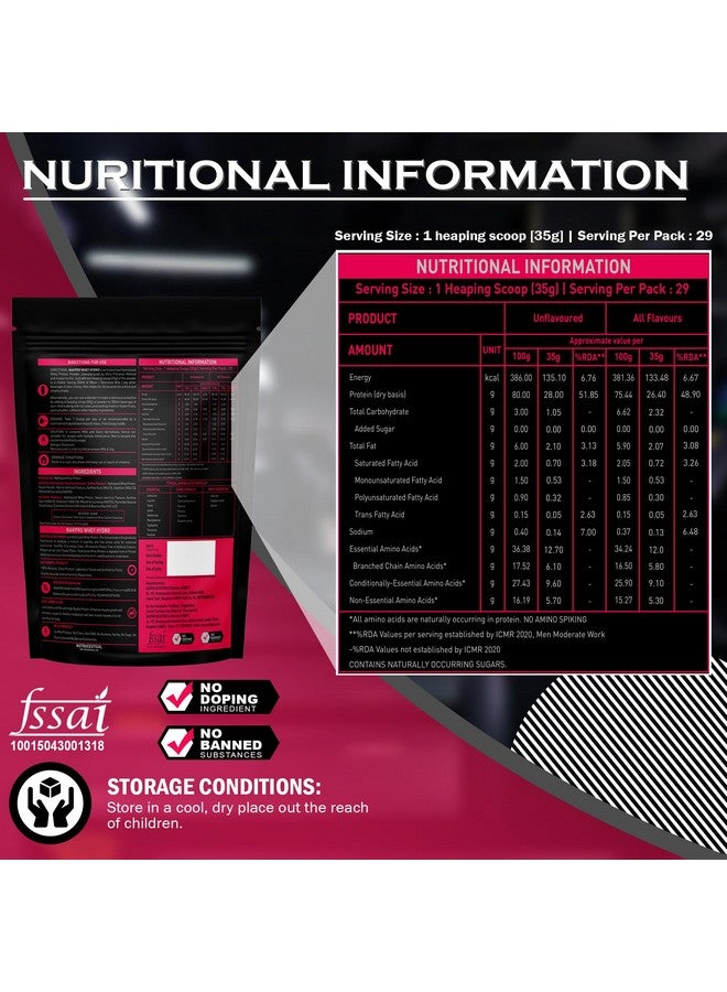 NAKPRO HYDRO Whey Protein Hydrolyzed | 24.89gProtein, 5.45g BCAA | Easy Mixing, Low Carbs, Easy Digesting Whey Protein Supplement Powder for Men, Women & Athletes | 1 Kg (Mango) - Image 3