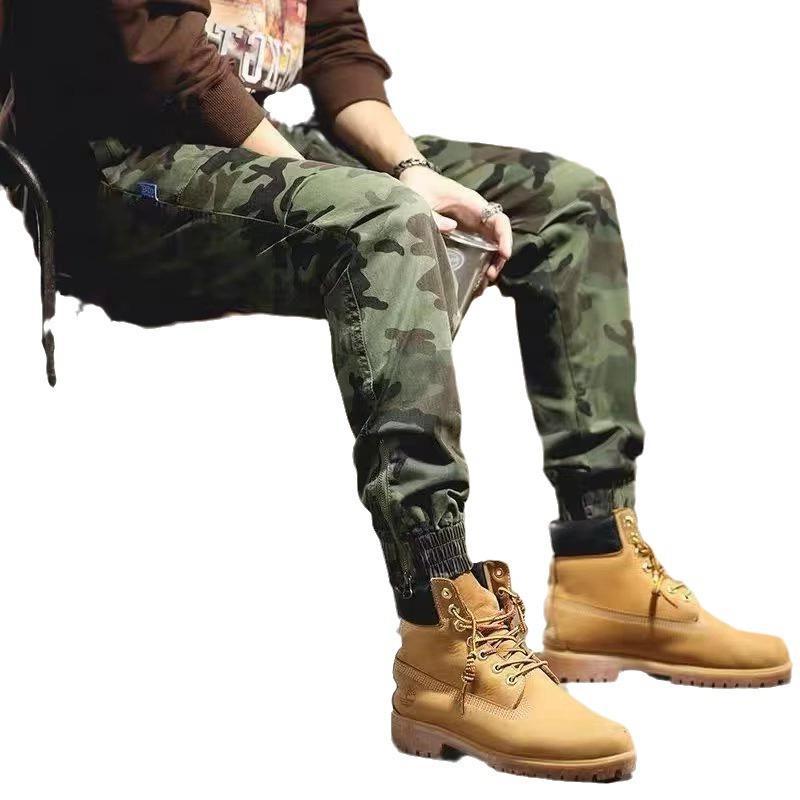 Vintage Army Green Cordwork Pants Men'S Trendy Brand Pants Casual Pants Men'S Multi-Pocket Camouflage Cordwork Pants - Image 4