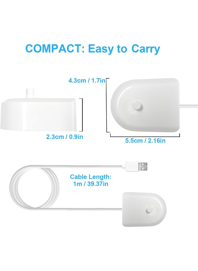 SJet - USB Charger Base for Philips Sonicare Electric Toothbrush HX6100, Portable Charger Base for HX3000 / HX6000 / HX8000 / HX9000 Series,Great for Travel - Image 1