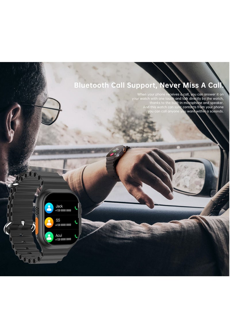 AROAQ - W800 Ultra Ultimate Smart Watch  2.05 Inch Screen Display 380mAh Battery AI Assistance Bluetooth Wireless Charging Smart Watch - Image 1