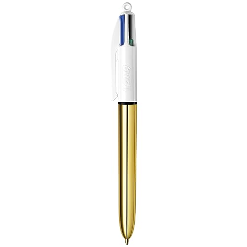 BIC 4 Color Shine Retractable Ballpoint Pen with Long-Lasting Ink and 1.0 mm Medium Point, 3-Count in Assorted Ink - Image 3