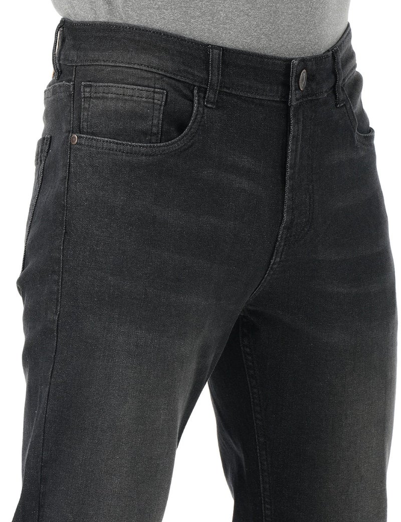 inkd جينز رجالي عادي - متوسط الارتفاع | مزيج القطن | التصميم الكلاسيكي | قماش قابل للتمدد | تصميم كلاسيك 5 بوكت - Image 4