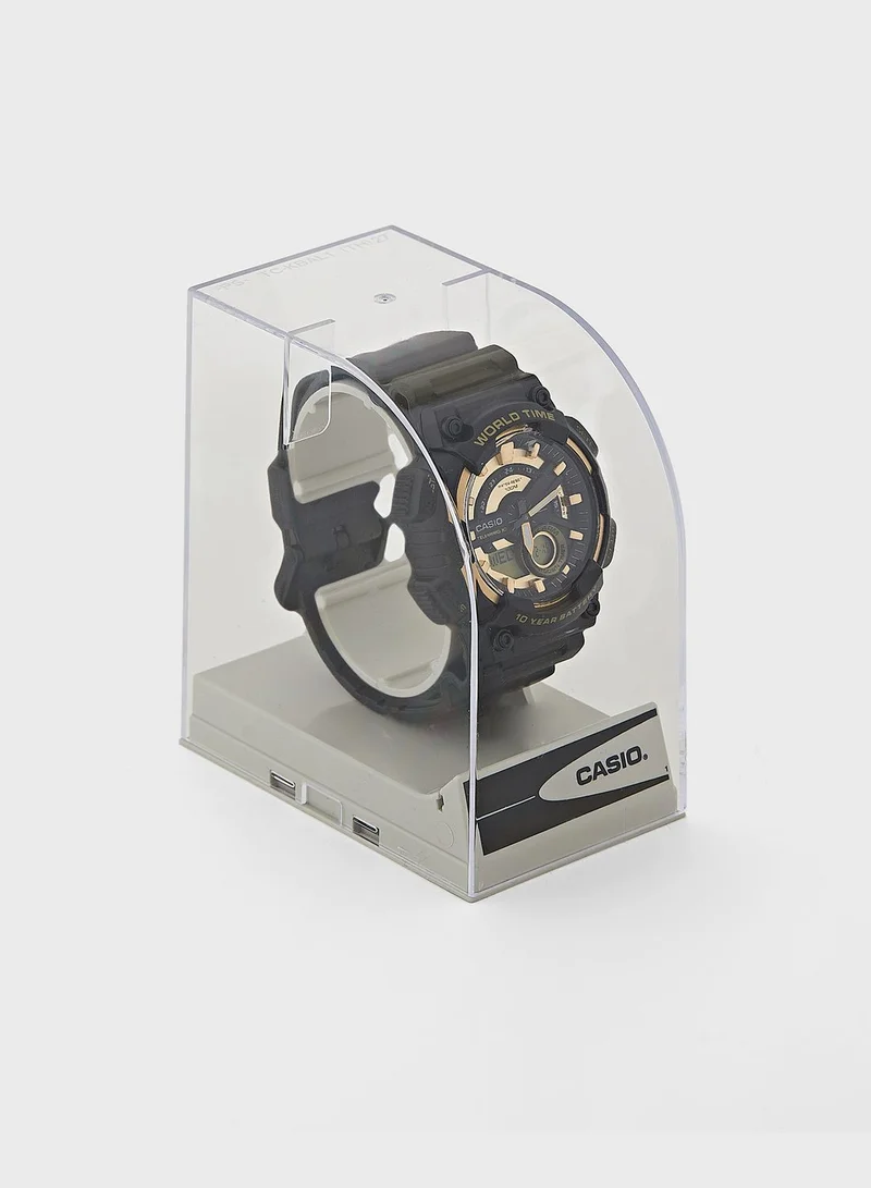 CASIO Aeq-110Bw-9Avdf Analog Watch