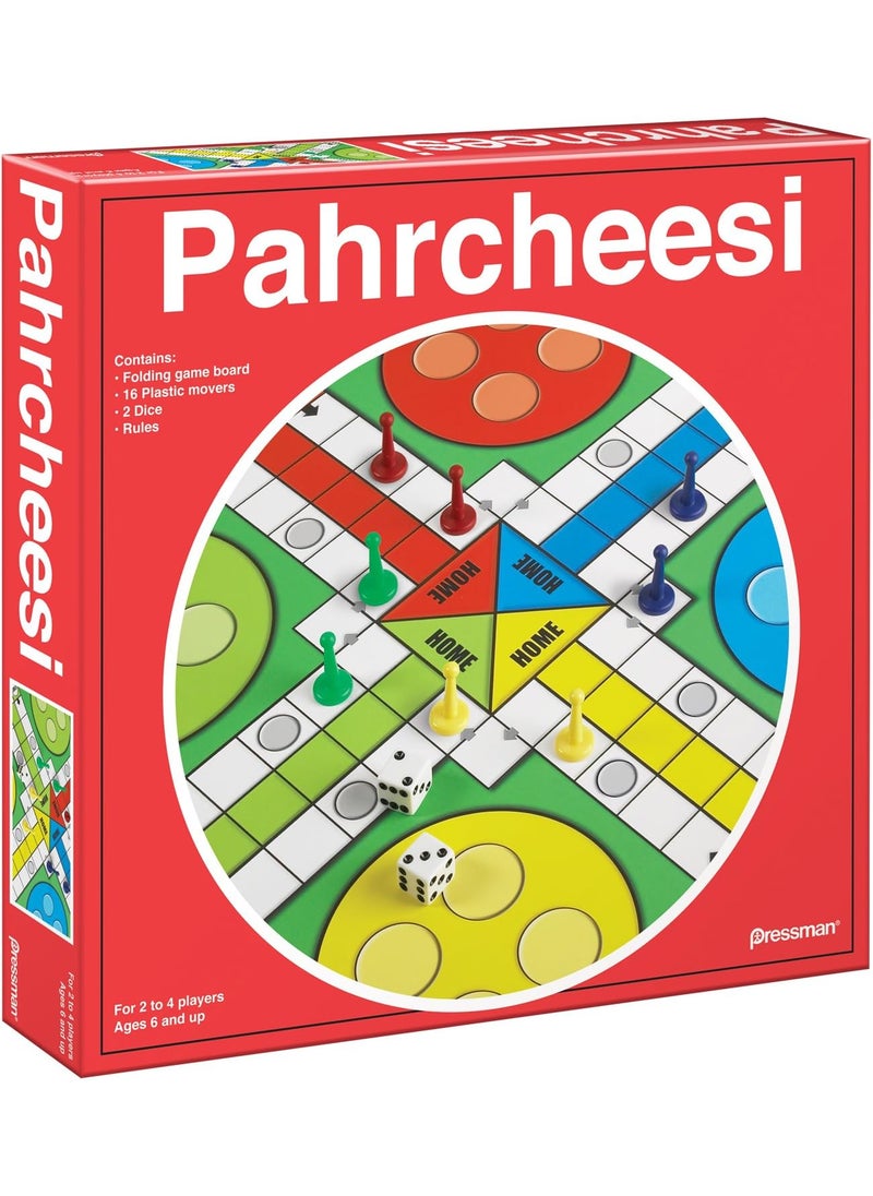 Pressman Pressman Toy Pahrcheesi in Box Red Pahrchessi  - Image 3