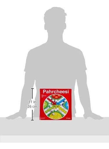 Pressman Pressman Toy Pahrcheesi in Box Red Pahrchessi  - Image 4