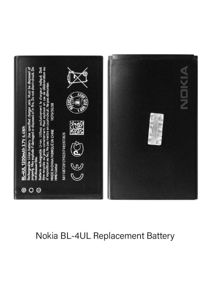 Battery for Nokia BL-4UL Lumia 3310, Lumia 225, Lumia 230, Lumia 500, 1200mAh  - Image 1