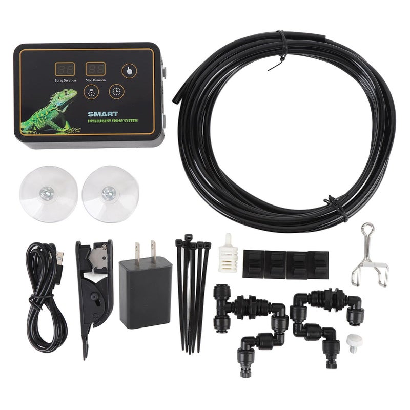Rainforest Tank Timer Misting System Automatic Reptile Mister 360 Adjustable Nozzles Quiet Touch Control - Image 2
