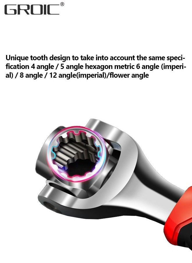 GROIC - Universal Wrench 52 In 1 Socket, Works with Spline Bolts, 4-12-Point,Torx,Socket Multifunction Tool with 360 Degree Rotating Head,Spanner for Car Repair - Image 1