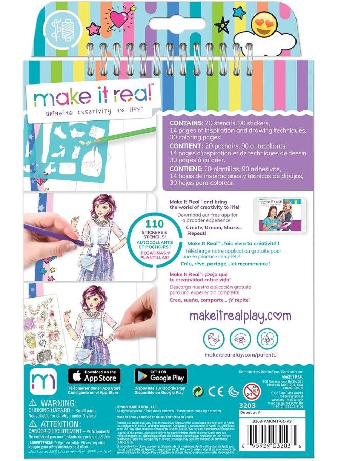 Make It Real Digital Dream Fashion Sketch Book - Image 4