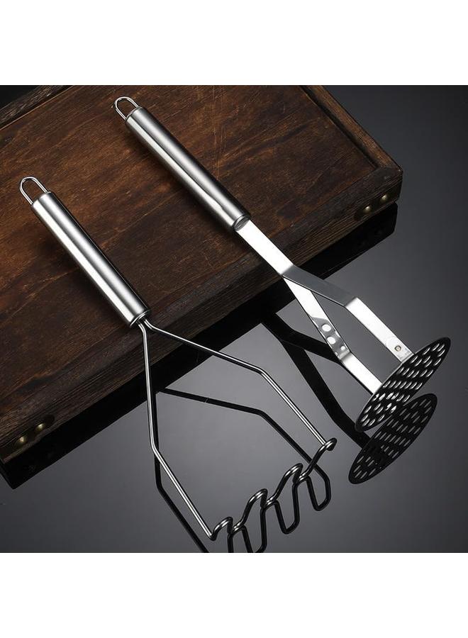 إي سي في في قطعة من البطاطس المهروسة المصنوعة من الفولاذ المقاوم للصدأ دليل هراسة الفواكه والخضروات مطحنة طعام المطبخ للأطفال أدوات صغيرة متطابقة - Image 3