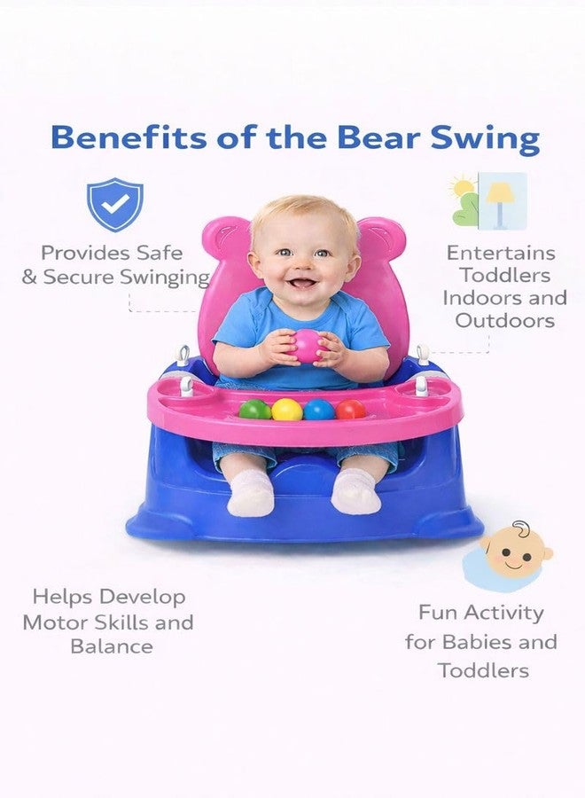 Braintastic كرسي داعم للأطفال 6 في 1 من برينتاستيك، يُستخدم أيضًا ككرسي طعام وطاولة طعام | كرسي متعدد الاستخدامات للأطفال الصغار، يُستخدم على الأرض، وفي الطعام، وفي اللعب | صينية قابلة للفصل مع كرات ألعاب | وردي وأزرق - Image 4