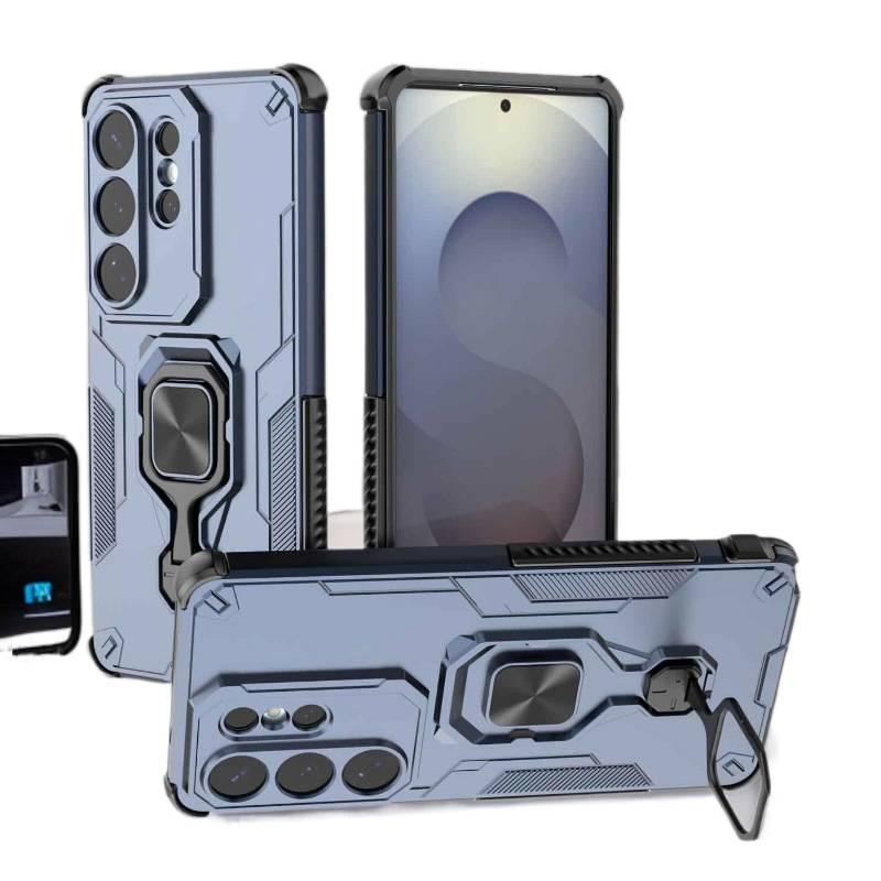 غطاء واقي بTPU + PC لـ Samsung Galaxy A56 باللون أخضر مغناطيسي بوظيفة حامل من مادة TPU مع حامل قابل للطي ومغناطيس قوي مع مقاوم للصدمات مع حماية من السقوط للعائلة أثناء التنقل - Image 2
