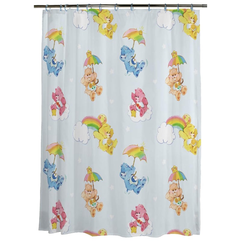 Franco Care Bears 13Piece Shower Curtain Set 72 x 72 Inch Fabric Curtain with Hooks Bathroom Decor Machine Washable 100 Officially Licensed Product by Franco Collectibles - Image 2