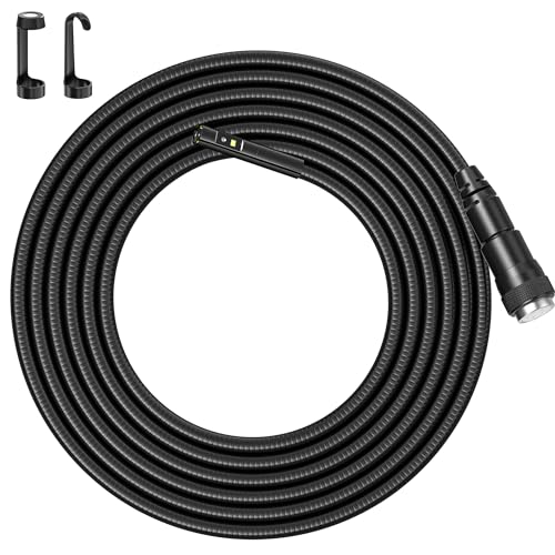 Teslong Endoscope Replacement Cable with Light, Dual Lens Inspection Camera 8mm/0.31inch Waterproof Probe Compatible with NTS500, NTS300(10FT) - Image 1