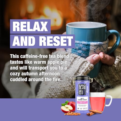 Tiesta Tea - Nutty Almond Cream, Premium Loose Leaf, Cinnamon Almond Herbal Tea Blend, Non-Caffeinated, Make Hot or Iced & Brews Up to 50 Cups, 6.2 Ounce Refillable Tin - Image 4