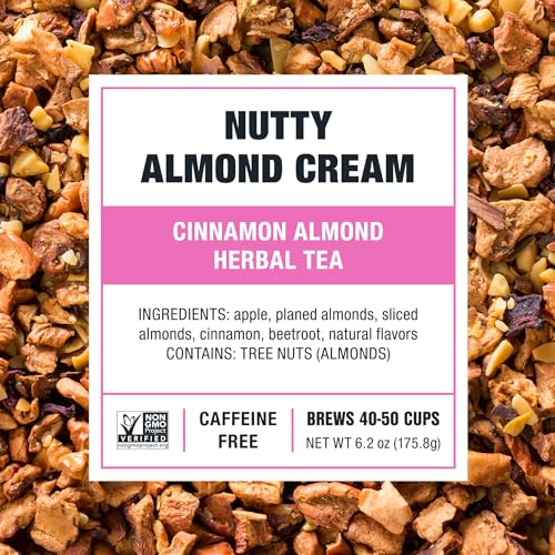 Tiesta Tea - Nutty Almond Cream, Premium Loose Leaf, Cinnamon Almond Herbal Tea Blend, Non-Caffeinated, Make Hot or Iced & Brews Up to 50 Cups, 6.2 Ounce Refillable Tin - Image 3