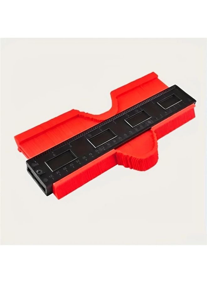 Red 5 Inch High Precision Contour Gauge Multi Functional Angle Measuring Ruler For DIY - Image 3