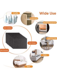 DIY Crafts DIY Crafts 12, 12 Pcs, Non Slip Furniture Pads 1 inch Round + 2 inch Square Furniture Grippers! Rubber Feet Hardwood Floor Protectors for Furniture Legs - Couch Stoppers - Keep Furniture in Pl(12)  - Image 3