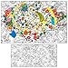 AlexArt ALEX Art Giant Coloring Poster Alice in Wonderland Extra Large Coloring Sheet Super Huge Coloring Posters for Kids and Adults Table Floor Big Coloring Page Wall Size Jumbo Coloring Sheets - Image 3