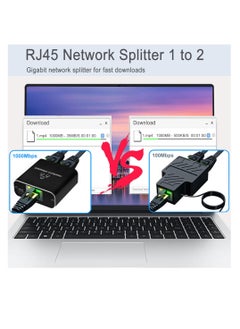 Excefore RJ45 Network Splitter Adapter, Ethernet Cable Splitter, 1 to 3 Internet Splitter 1000Mbps High Speed LAN Network Splitter, 3 Devices Simultaneous Networking, for Cat5/5e/6/7/8  - Image 4