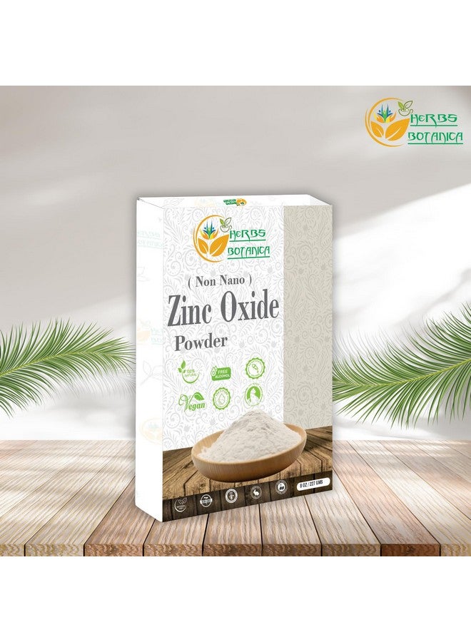 هيربس بوتيانيكا مسحوق أكسيد الزنك من أعشاب بوتانيكا، غير نانوي، درجة دوائية لحماية البشرة، وشفائها، وكريم لعلاج طفح الحفاضات لدى الأطفال، وواقي من الشمس، وعلاج حب الشباب، ومستحضرات تجميل وكريمات منزلية الصنع، 227 جم/8 أونصة - Image 1